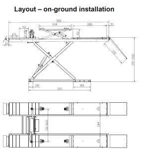 Buy cheap AA4C 5.0T 4.8M runway alignment scissor lift with slide rolling jack AA-ALSL8250AL from wholesalers