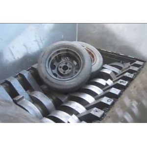 Buy cheap Automobile Waste Tire Shredder High Precision Stable Work Condition from wholesalers