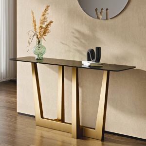 Buy cheap Sleek Marble & Stainless Steel Console Tables - Modern Entryway Style from wholesalers