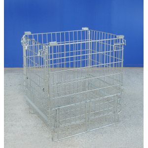 Buy cheap Cellular Mild Steel Metal Mesh Cage Durable Warehouse Wire Container from wholesalers