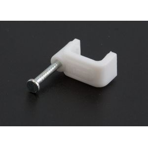 Buy cheap Grey Plastic Flat Cable Wire Clips / Electrical Wire Clips For Wall PE / PP Material from wholesalers
