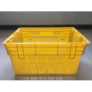 Buy cheap Durable Plastic Food Crates ,  Stacking Nesting Fruit Vegetable PP Mesh Crates DC Warehouse from wholesalers