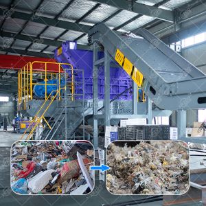 Buy cheap Automatic Waste Shredder Machine for Industrial Solid Waste Disposal from wholesalers