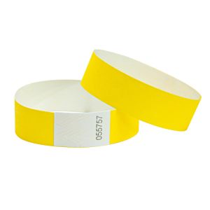 Custom Tyvek Event Wristbands With Barcode Numbered Waterproof For Pool Party