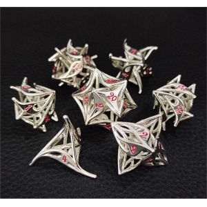 Buy cheap Geely Flower Hollow Metal Dice Set RPG Dragon And Dungeon DND from wholesalers