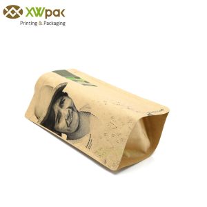Buy cheap Custom k Kraft Paper Packaging Bags Food Bag Pouch Resealable For Coffee Tea from wholesalers