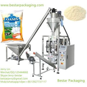 Certified full automatic flour packaging machinery with Auger filler,spiral