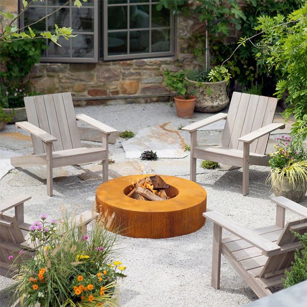 Buy cheap Decprative Round Wood Burning Corten Steel Fire Pit Bowl 70cm from wholesalers