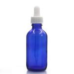 Buy cheap Blue Body 120ml Boston Glass Bottles Screw Spray Pump Dropper Cap from wholesalers