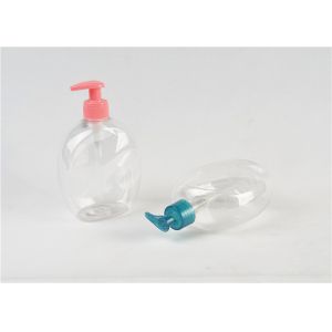 500Ml Liquid Soap Container Transparent Bottle Body Screen Printing Surface