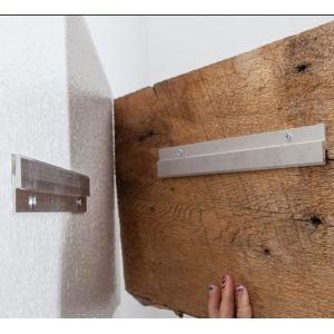 Buy cheap Aluminum Mounting Frame Hanger Sign Bracket White Hardware Screws for Secure Mounting from wholesalers