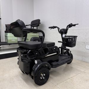 Buy cheap 3 Seat Electric Tricycle For Adults Long Range Foldable Child Seat For Family Travel product