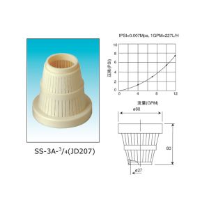 Buy cheap Top & bottom water distributors for top mount autotrol filter & softener control valves Riser pipe Dia 3/4" from wholesalers