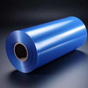 Buy cheap 70uM Blue Mono Oriented Polypropylene Film Roll Against Moisture from wholesalers