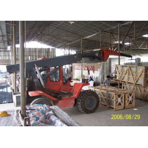 Rigid Suspension Chassis All Terrain Telehandler , Hydraulic Power Steering Boom