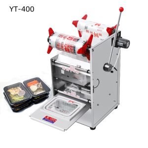 SUS304 Plastic Food Tray Sealing Machine Tabletop Manual