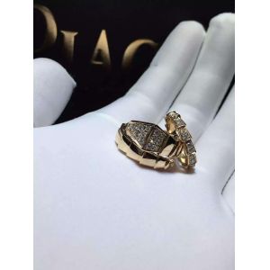 Buy cheap  Serpenti one-coil ring in 18 kt rose gold, set with pavé diamonds on the head. brand jewelry from wholesalers