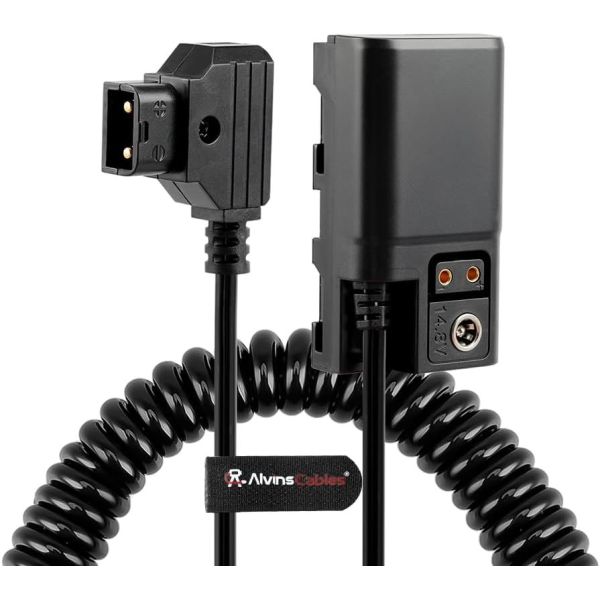 Quality Alvin's Cables D-tap to NP-F Dummy Battery Power Cable Coiled for Atomos Ninja| SmallHD| Feelworld Monitor, with DC D-tap Port, for Sony NP-F550| F570| F770| F970 for sale