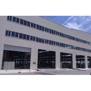 Buy cheap Customized Steel Structure Warehouse Shed H Beam Building Construction With Sandwich Panel Roof from wholesalers