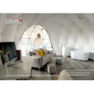 Buy cheap Cold Weather Inflatable  Luxury Oval Dome Family Camping Tent With AluminIum Structure Frames And PVC Fabric Covers from wholesalers