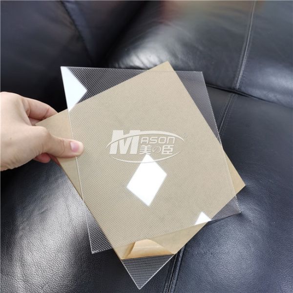 Quality Laser Dot LED Acrylic Light Guide Plate 20mm LGP PMMA For LED Light Box for sale