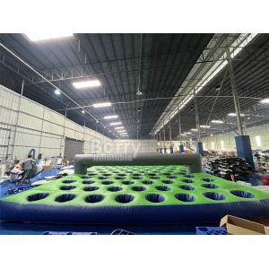 Buy cheap 17.5m(L)X7.4m(W)X1.2m(H) Pvc Tarpaulin Inflatable Mattress Run For Insane Inflatable 5k Obstacle Course Run from wholesalers