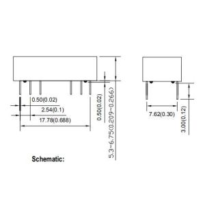 Buy cheap 1500Vrms 10/100Base-T Through Hole Magnetics Transformer HST-1601DHR from wholesalers