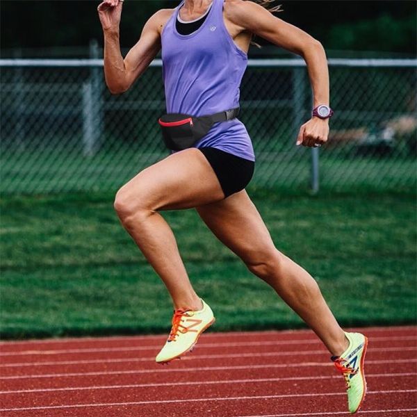 420d Nylon Waist Pouch Bag Phone Practical For Men Women Sport 26X8X12.5"