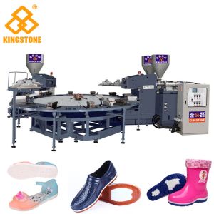 Buy cheap Rotary Type 1/2 Color PVC Jelly Slippers Sandals Injection Molding Machine With Servo System product