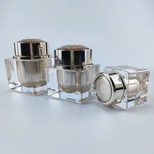 Buy cheap 50ml 100ml 120ml Plastic Cosmetic Jars Acrylic Cream Container from wholesalers