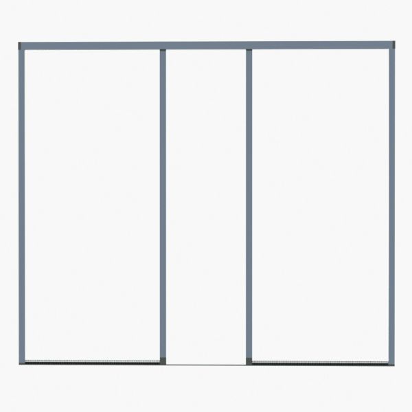 Quality Barrier Free Retractable Pleated Mosquito Mesh Sliding Screen Door for sale