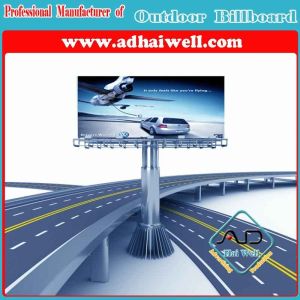 Buy cheap Double Side Q235 Sreel Advertising Unipole Structure Billboard Display product