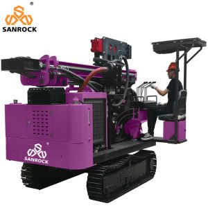 Buy cheap Solar Hydraulic Press Pile Driving Equipment Screw Pile Ramming Machine from wholesalers
