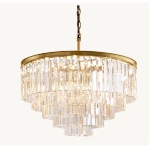 Buy cheap 1920's Odeon round chandelier 32''Diameter  K9 crystal lighting from wholesalers