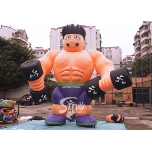 Buy cheap 5m high cutom shape advertising inflatable fitness muscle man for GYM promotion from wholesalers
