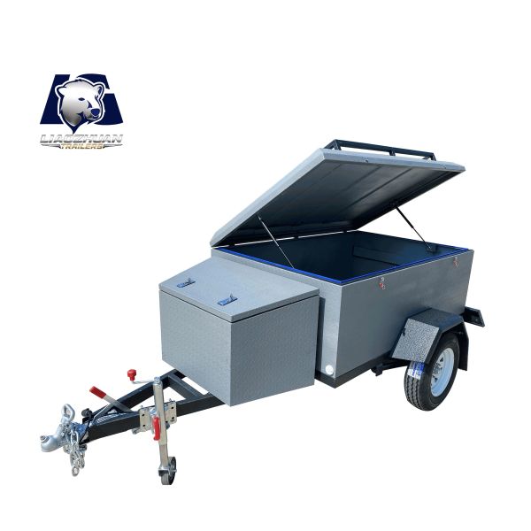 Buy cheap Convenient Camping Tool Trailer Grey Outdoor Camper Trailer For Camping Enthusiasts from wholesalers