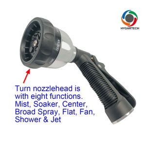 Buy cheap Metal 8-Pattern Garden Hose Nozzle With Rear-Trigger Control from wholesalers