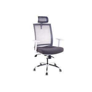 Buy cheap Rotating 47cm High Back Mesh Office Chair With Headrest from wholesalers