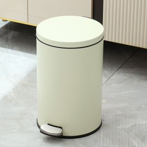 Steel and Pp Pedal Trash Can Bathroom Bin With Toilet Brush for Kitchen