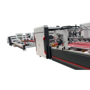 Custom Carton Die Cutting Machine 12KW Folding Gluing Machine