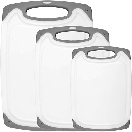 Quality Dishwasher Safe Plastic Kitchen Cutting Board With Easy-Grip Handles for sale