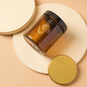 Buy cheap Glass Cosmetic Containers 4oz 8oz 16oz Clear Amber Straight Side Glass Jar with lid from wholesalers