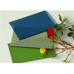 Dark Blue Reflective Float Glass With Strong Abrasion Resistance Sample