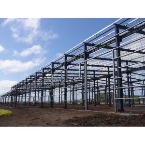 Buy cheap Customized Fire Proof Coating Light Weight Structural Metal Storage Warehouse Plant Shop from wholesalers
