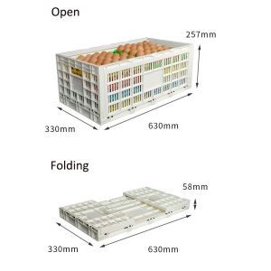 Buy cheap Stackable Mesh Plastic Crate for Industrial Vegetable and Fruit Storange Solution from wholesalers