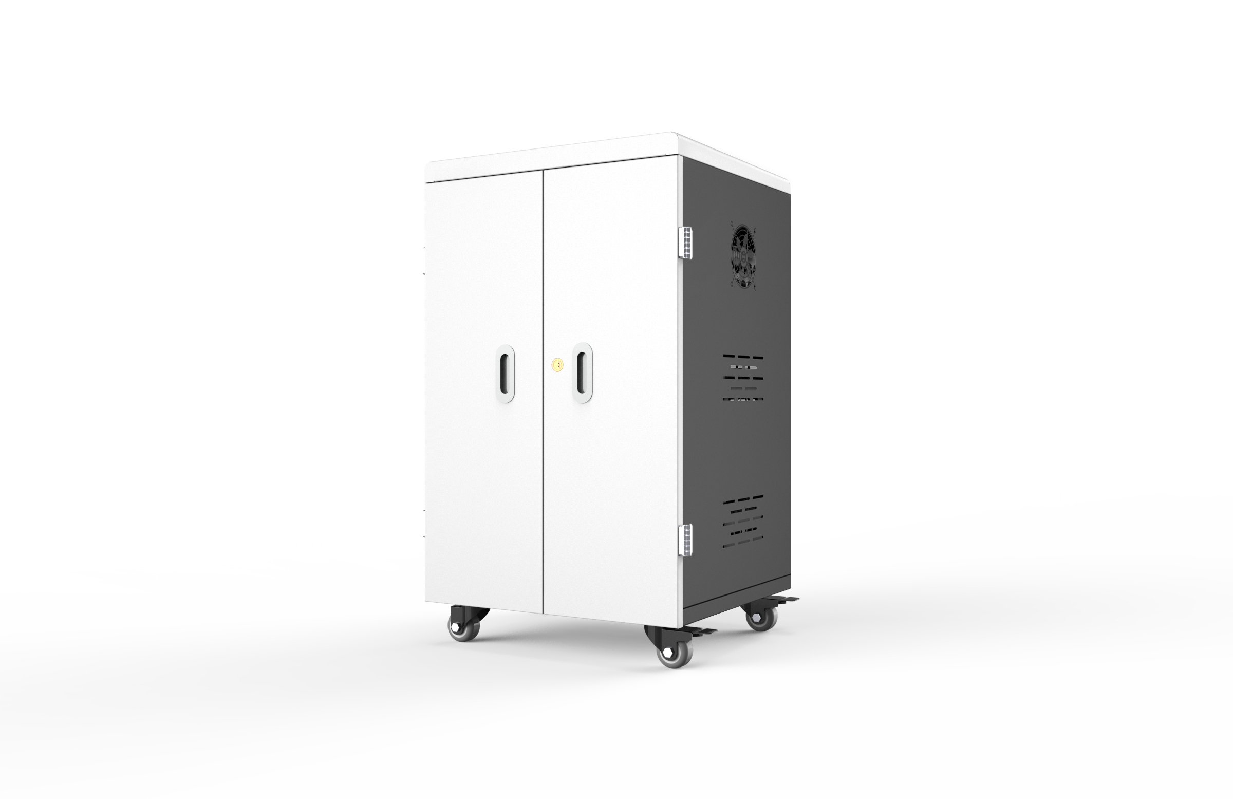 Buy cheap 42 Slots iPad Charging Cabinet with Cooling Fans Ventilation Holes and German Medical Standard Wheels from wholesalers