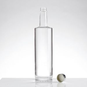 750ml Gold Crystal Glass Vodka Wine Decanter with Collar Material Aluminum