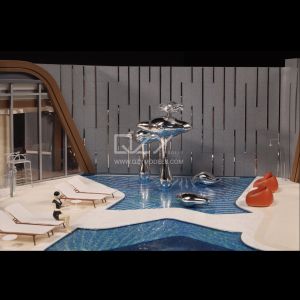 Buy cheap 1/30 Scale Realistic Handmade Architectural Landscape Model with 4000K Warm White Illumination from wholesalers