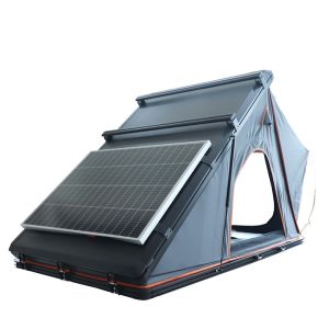 Buy cheap Customized Logo Grey Triangle Rooftop Tent With Aluminum Shell product