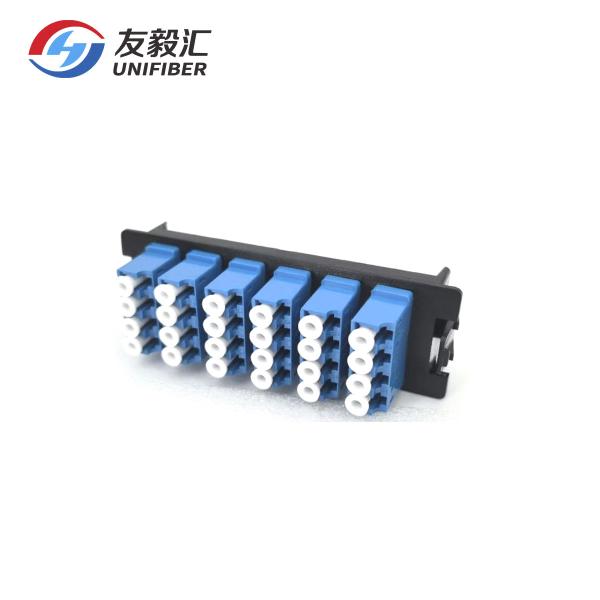 Buy cheap 24 Fiber Adapter Panel, OS2 Single Mode, 6 x Quad LC Adapter, Ceramic Sleeve from wholesalers